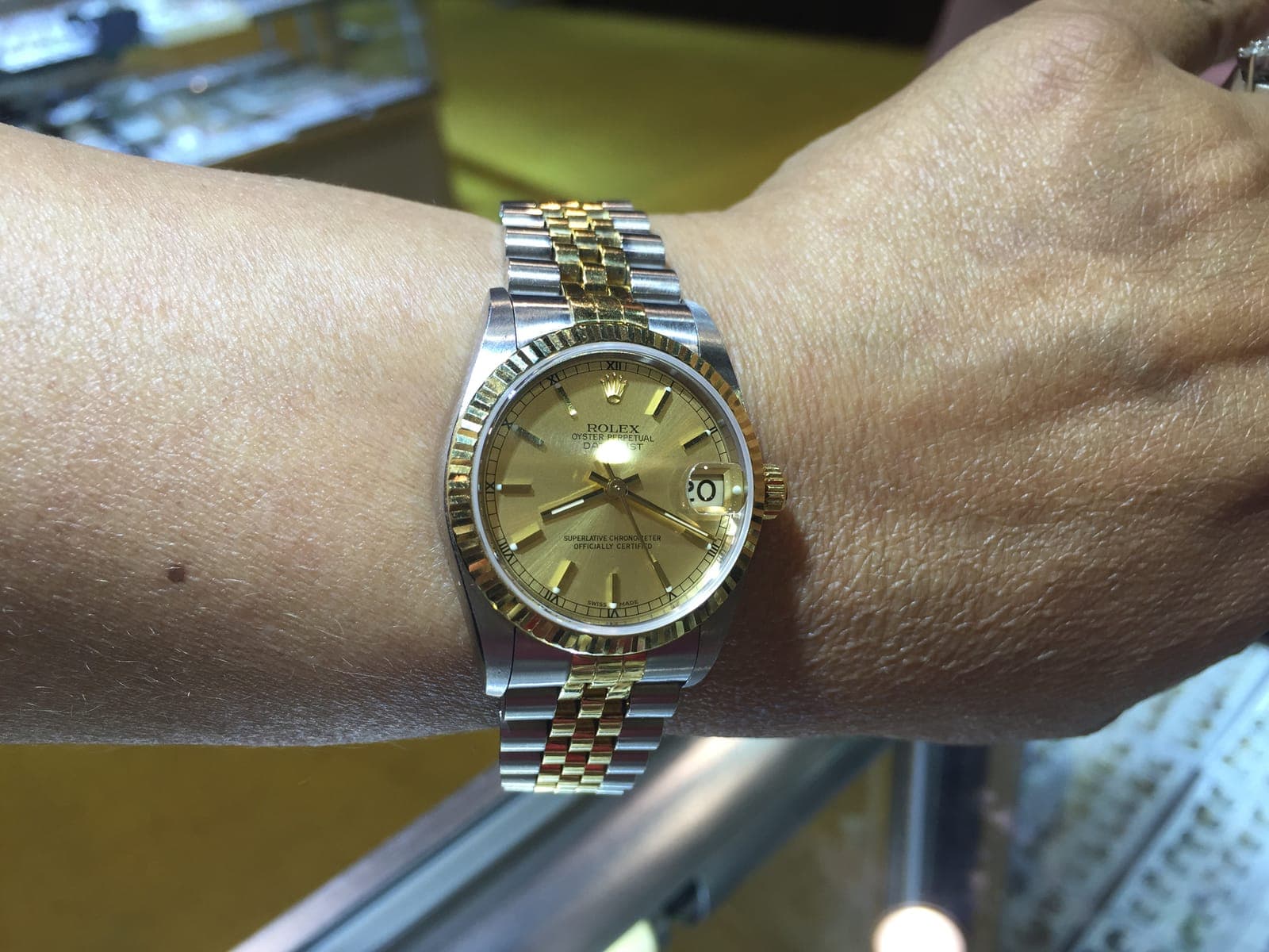 Rolex Datejust Two-Tone — Champagne Dial