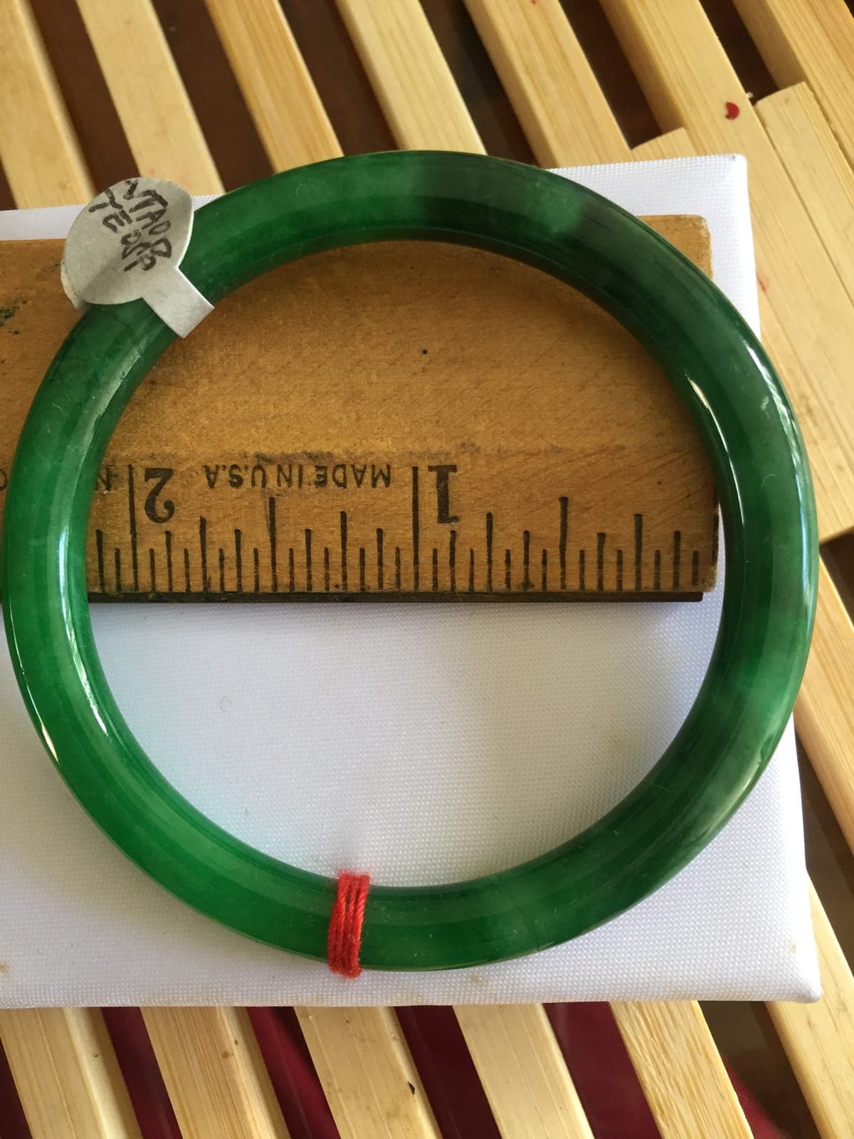 Deep Imperial Green Jade Bangle