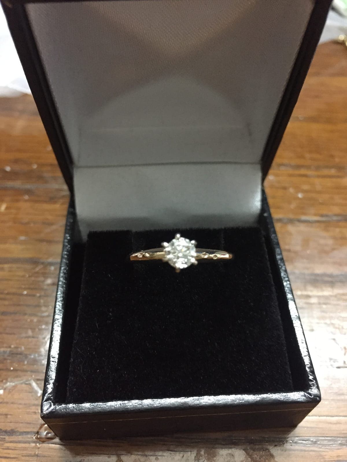 Diamond Flower Cluster Ring — Dainty Gold
