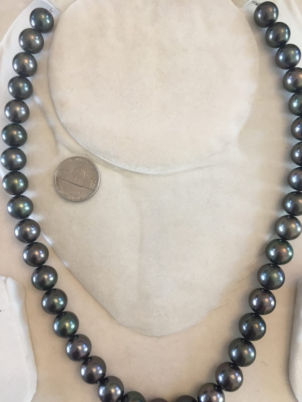 Tahitian Pearl Strand Necklace — Peacock