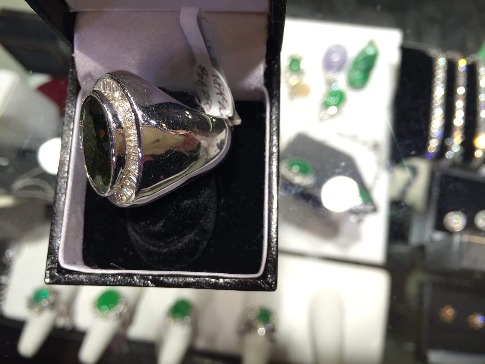 Green Tourmaline Marquise Cocktail Ring