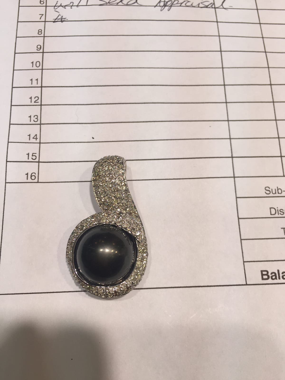 Black Star Sapphire Diamond Pave Ring