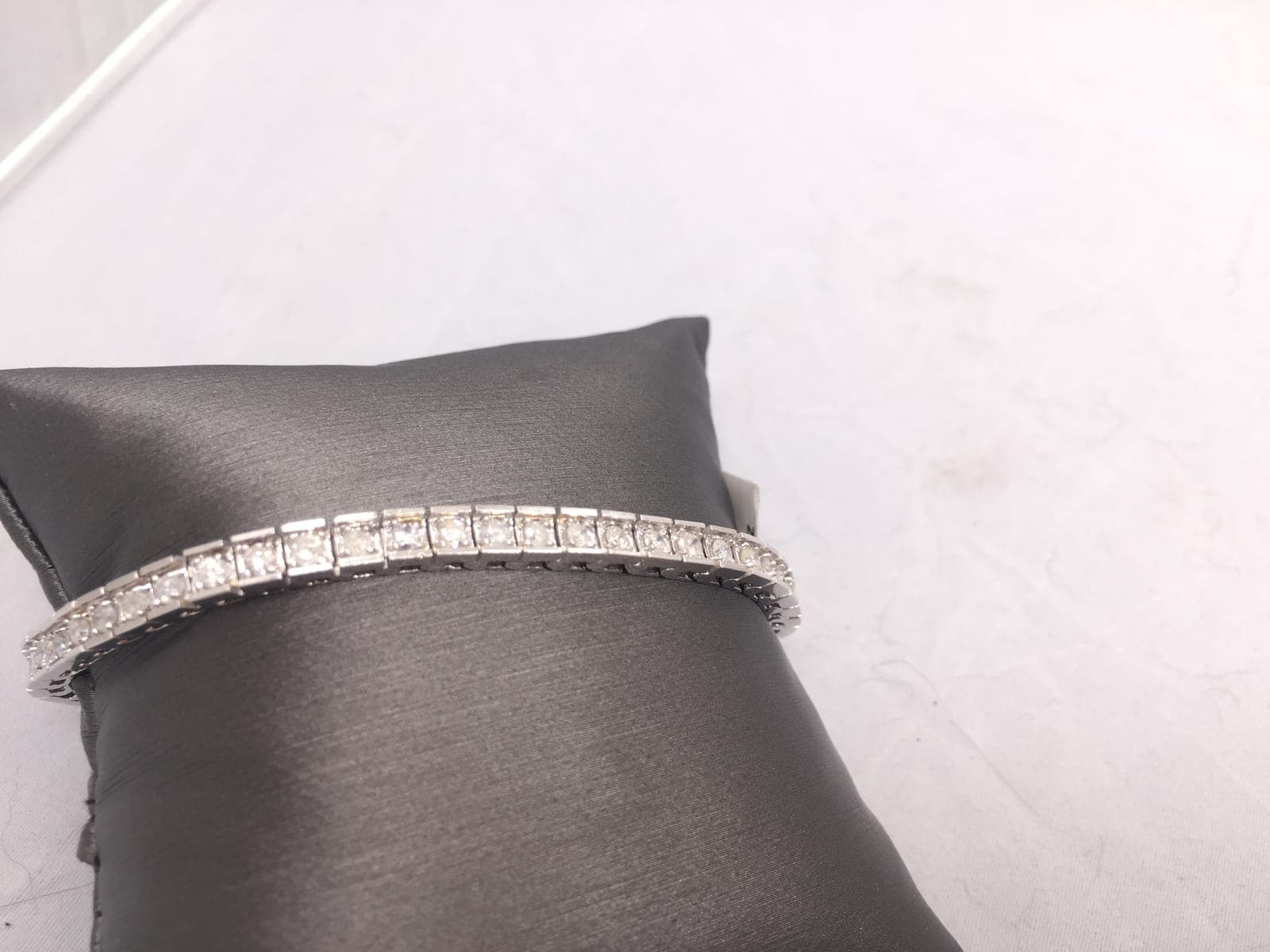 Diamond Tennis Bracelet — Box-Set Style