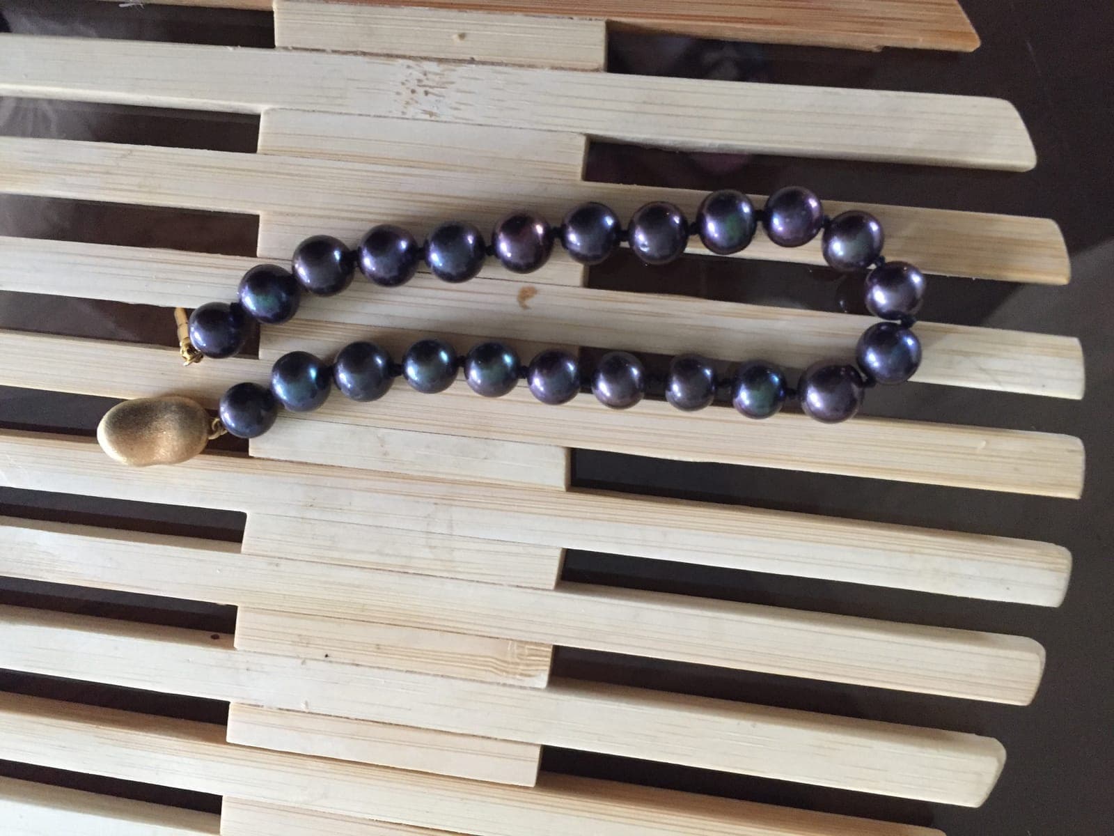 Black Tahitian Pearl Bracelet — Peacock
